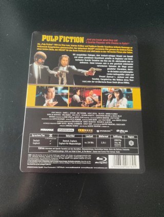 Pulp Fiction. Steelbook. Blu-ray. Sin castellano.