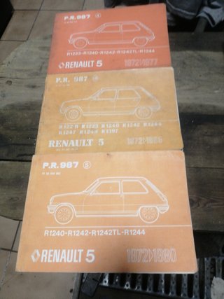 Manuales de piezas Renault 5-21
