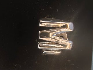 Anillo Luxenter Letra M Plata Ajustable