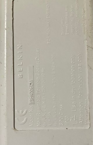 Regleta Belkin 4 enchufes con interruptor,proteger