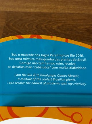 Set 4 Pins Mascota Juegos Paralímpicos Rio 2016