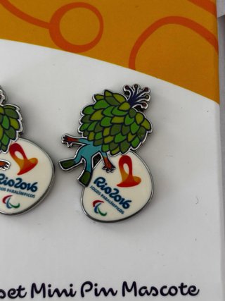 Set 4 Pins Mascota Juegos Paralímpicos Rio 2016