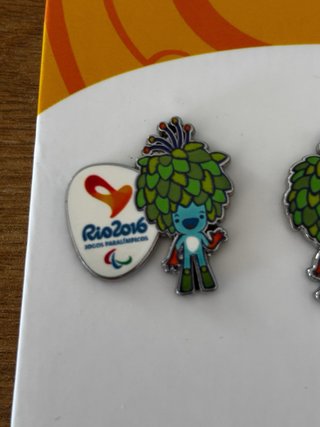 Set 4 Pins Mascota Juegos Paralímpicos Rio 2016