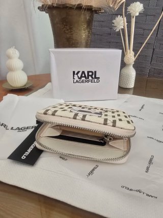 Cartera billetera Karl Lagerfeld Beige