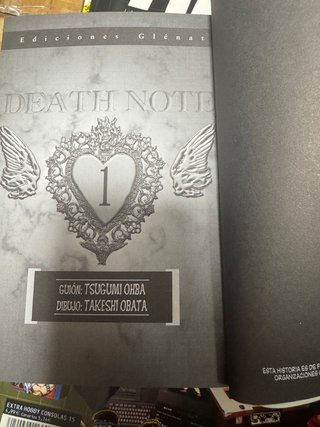 Tomo manga Death Note volumen 1 Glenat