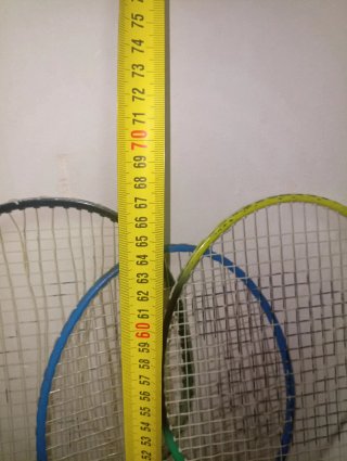 Set di 3 racchette da badminton