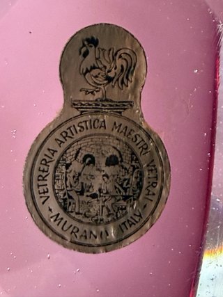 Squalo di Murano Rosa in Vetro Artistico