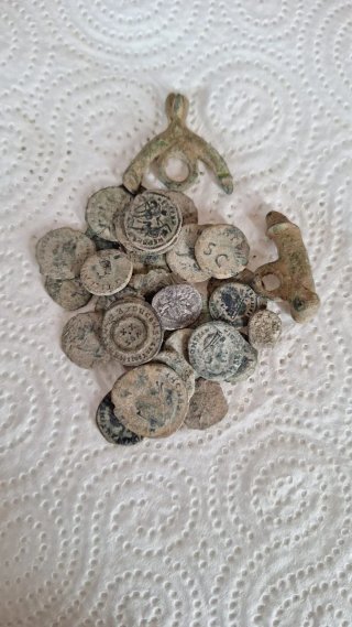 Lote monedas romanas antiguas