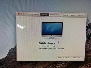 iMac 27 2011 i5 2.7GHz 12GB RAM 1TB SSD