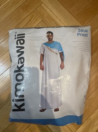 Disfraz Sacerdote Zeus Kimokawaii Talla M-L