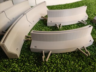 Muros 3D para pista gris Scalextric