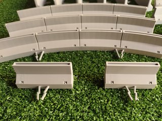 Muros 3D para pista gris Scalextric