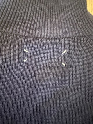 Suéter Maison Margiela Azul Cremallera