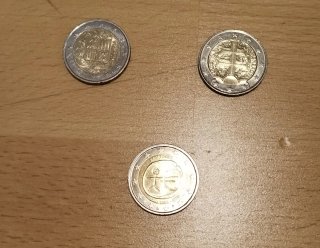 3 Monedas 2 Euros Colección