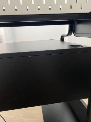 Escritorio Gaming Ikea Negro Freede 140/185x74x146