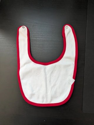 Bavaglino con scritta alla pappa!