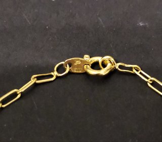CADENA DE 62 CM CON CRUZ TODO ORO 18K
