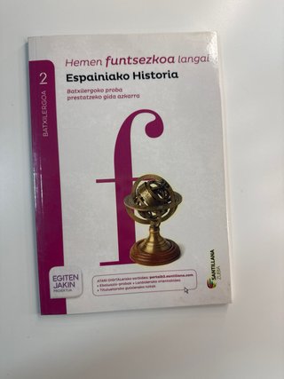 Espainiako historia, 2 Batxilergoa ezagutu saila