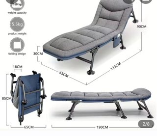 Tumbona Plegable AYDFUORT Ajustable
