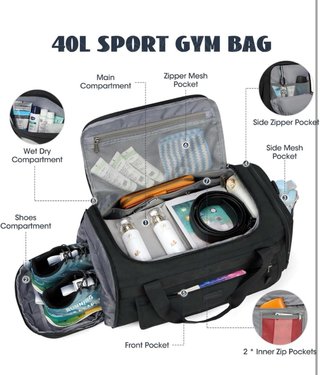 Bolsa de deporte Igoluomon negra