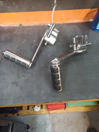 Pedane Passeggero Harley Davidson Cromate