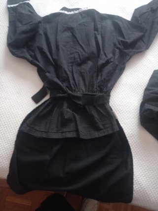 Traje Arrantzal Negro y Blanco