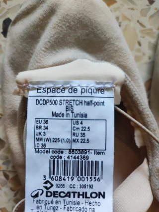 Zapatillas de ballet beige