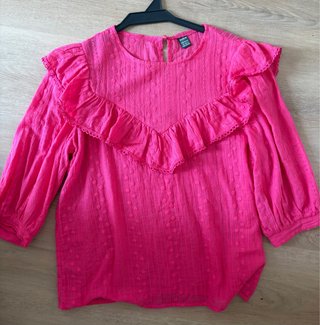 Blusa rosa Shein manga 3/4 talla XS