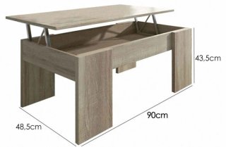 MESA DE CENTRO ELEVABLE