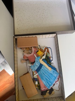 Collezione di bambole di carta vintage