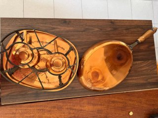 Calentador cobre martillado vintage