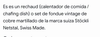 Calentador cobre martillado vintage