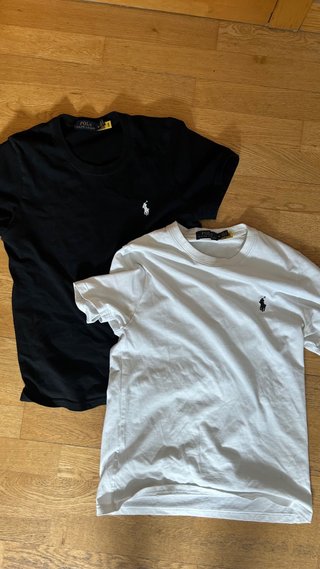 Camisetas Polo Ralph Lauren (Negra y Blanca)