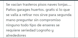 Portes, retirada de enseres, y mudanzas