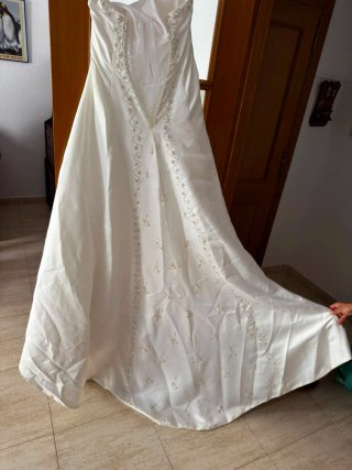 Vestido de Novia Blanco con Chaqueta