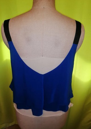 Top volantes azul Trafaluc T.S