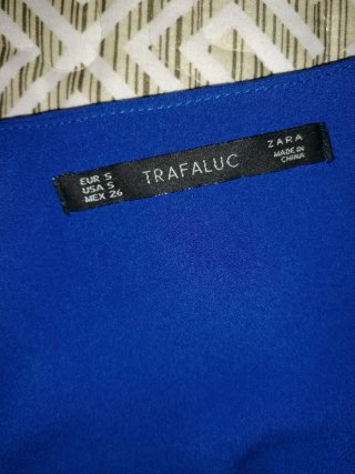 Top volantes azul Trafaluc T.S