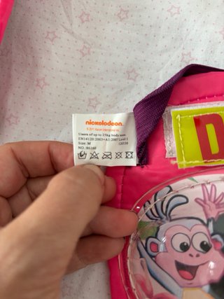 Conjunto coderas y rodilleras Dora niña