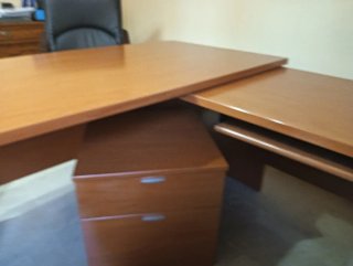 Conjunto Mesa Despacho y Sillas Piel