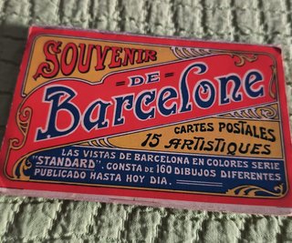 Recuerdo Barcelona 15 Tarjetas Postales