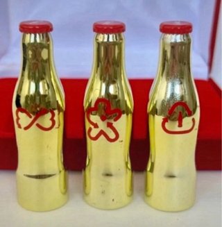 Set di 3 Mini Bottiglie Coca Cola FIFA 2014