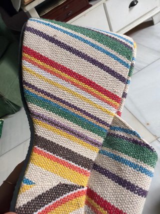 Sandalias plataforma multicolor rayas