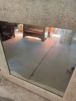espejo envejecido madera
