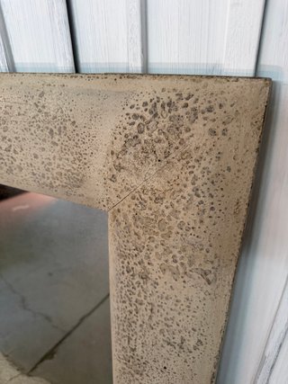 espejo envejecido madera