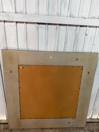 espejo envejecido madera