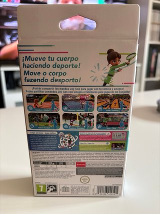 Caja Nintendo Switch Sports+cinta de la pierna