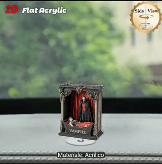 Statua vampiro girevole acrilico