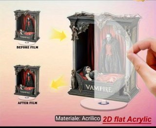 Statua vampiro girevole acrilico