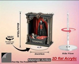 Statua vampiro girevole acrilico