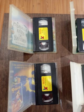 Lote 4 Películas VHS Disney Clásicos